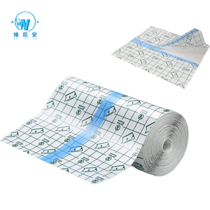 Yimmer Pansement adhésif transparent professionnel en <span class=keywords><strong>film</strong></span> auto-adhésif avec grille de guidage, certifié CE, 15cm*10m, pour infirmières et usage domestique - Product Image 2