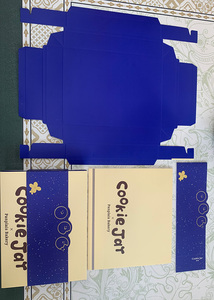 Boîte-cadeau longue en papier <span class=keywords><strong>de</strong></span> luxe pour biscuits et pâtisseries, style nuit étoilée - Product Image 6