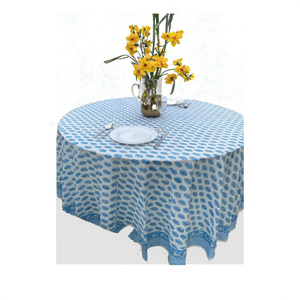 Juniper Green Handmade Modern Floral Round Cotton Reusable Customizable <b>Table</b> <b>Cover</b> for Home Weddings Parties - Product Image 2