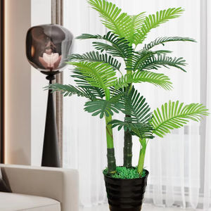 Luxo Sala Decoração Grande Planta Bionic Verde Fake Scatter Anêmona em Decoração De Flores De Piso De Plástico - Product Image 1