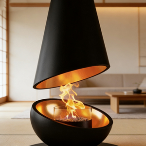 <span class=keywords><strong>Chimenea</strong></span> Sevilla DS90 con Revestimiento de Piedra Refractaria Abierta a la Derecha - Product Image 2