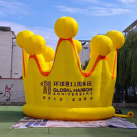 Mascotte gonflable réaliste en forme de couronne, modèle personnalisable, utilisable pour la décoration d'événements et les fournitures publicitaires
