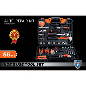 Juego de Herramientas, Llave Combinada, Llave de Tubo de 1/2 Pulgada, Acero al Cromo Vanadio, Reparación Automotriz, Estuche Rígido - Product Image 2
