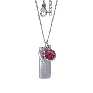 Birthstone Necklace <strong>Memorial</strong> Baby Feet Pendant Charms New <strong>Mum</strong> <strong>Gifts</strong>, Keepsake Jewelry - Product Image 1
