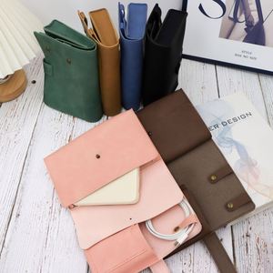 Organisateur de câbles de voyage en cuir PU, étui de rangement pour chargeurs, sac de rangement pour câbles, rouleau de rangement pour câbles, accessoires électroniques - Product Image 1