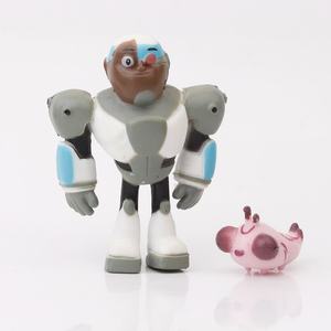 Lot de 6 figurines décoratives de dessins animés, modèles de jouets en vinyle, Titans Land, pour décoration de gâteaux - Product Image 6