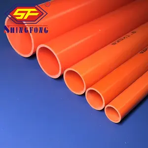 Tuyau en PVC imperméable résistant au feu, tuyau en plastique, couleur Orange, 20mm, livraison gratuite