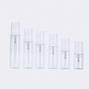 Foam <b>Pump</b> Plastic <b>Bottles</b> 250ML Cylinder Shape For Personal Care Packaging With Label Support - Product Image 2