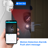 3MP iCsee H265 Couleur Vision Nocturne Extérieure Sans Fil WiFi Étanche Maison HD Sécurité CCTV Caméra Ptz