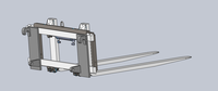 Adaptateur de support de déplaceur latéral pour chariot élévateur EURO avec fixation de déplaceur latéral standard européen et style crochet