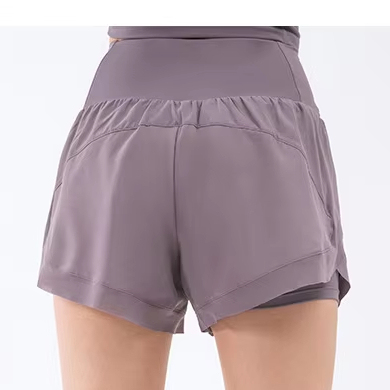 Pockets High-Waist Activewear Pants: back view showing construction, seams and support