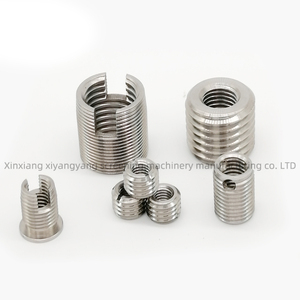 Inserts filetés autotaraudeurs en zinc/acier inoxydable 303, 302 M8*M12*15mm, certifiés ISO9001, vis et boulons avec 2 fentes de coupe - Product Image 3