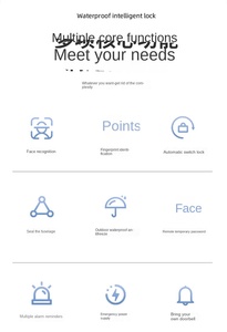 Nouvelle serrure de porte intelligente 2025 étanche avec reconnaissance faciale numérique, application Tuya WiFi, accès sans clé via Cloud, empreinte digitale biométrique et code intelligent - Product Image 5