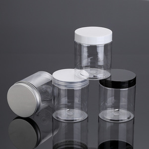 Transparent <b>Plastic</b> Bottle 250ml Wide Mouth Screw Cap Cylinder Food Packaging <b>Jar</b> - Product Image 3