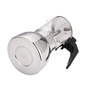 Máquina de café Moka Pot de acero inoxidable, <span class=keywords><strong>cafetera</strong></span> Espresso de vidrio, percolador de café con leche, estufa, <span class=keywords><strong>cafetera</strong></span> Moka superior, 200/300/450ML - Product Image 5