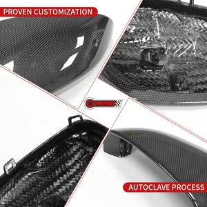 Carcasa de Espejo Retrovisor Lateral Trasero de Fibra de Carbono Seca de Alta Calidad, Estilo OEM, para Ferrari SF90 - Product Image 3