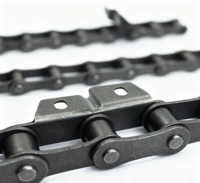 Chaîne à rouleaux agricole en acier avec fixation, pas de 38,1 mm, CA2060H CA2063H 38.4R 38.4V pour chaînes de transmission de moissonneuses-batteuses à maïs