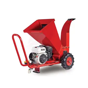 420cc Thuisgebruik 6,5 Pk Gasmotor Aangedreven Mini Log Chipper Kleine Houtversnipperaar Machine