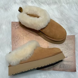 Botas de Nieve de Diseño de Lujo para Mujer, Tendencia 2025, Modernas, Cálidas, de Lana de Oveja, Térmicas, Cómodas, con Suela Gruesa de Goma - Product Image 2