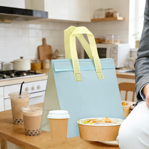 Sac isotherme personnalisé en non-tissé pour le bureau, les voyages, le pique-nique, la livraison de repas, sac à lunch thermique, sac isotherme pour aliments - Product Image 1