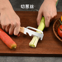 Pengupas Stainless Steel Multifungsi Parutan 3-in-1 Pemotong Bawang Pembuka Botol Pengupas Buah dan Sayuran Yangjiang