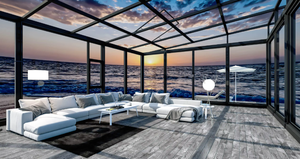 Nouveaux Verrous de Jardin en Aluminium avec <span class=keywords><strong>Isolation</strong></span> Thermique, Verre Courbé Personnalisé et <span class=keywords><strong>Isolation</strong></span> <span class=keywords><strong>Phonique</strong></span> - Product Image 4