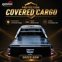 Couverture de benne coulissante à trois volets pour Toyota Hilux, en aluminium rigide, imperméable, pour camionnette