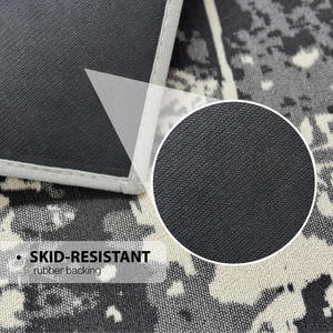 Alfombra de Entrada Nórdica Abstracta de 5 mm de Grosor, con Borde Suave y Antideslizante, de Fibra de Poliéster para Uso Doméstico, Forma Cuadrada - Product Image 2