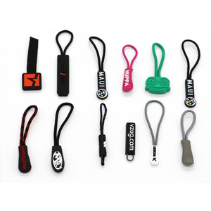 Đầy Màu sắc mềm PVC dây kéo puller Rope tiêm nhựa dây kéo kéo <span class=keywords><strong>Tab</strong></span> cho thể thao - Product Image 5