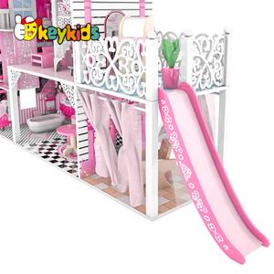 <span class=keywords><strong>Maison</strong></span> <span class=keywords><strong>de</strong></span> poupée en bois classique pour filles, meubles miniatures, LED, avec toboggan W06A442 - Product Image 6