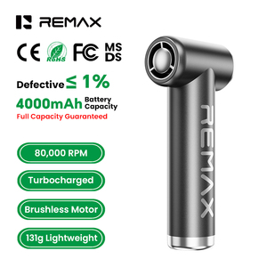 พัดลมมือถือ REMAX RS-SF21 80000 รอบต่อนาที พัดลมพกพาขนาดเล็กแบบไร้แปรงถ่าน ความเร็วสูง พัดลมเทอร์โบขนาดเล็กพกพาสะดวกสำหรับการเดินทางกลางแจ้ง - Product Image 1
