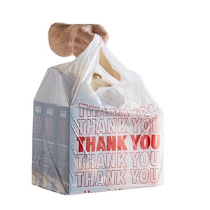 <b>Compostable</b> PLA PBAT T-Shirt <b>Bags</b> Eco Vest Handle Sustainable Shopping Bulk Container Supply Green Retail Chain - Product Image 3