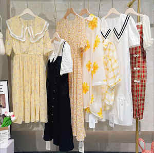 Used Clothing Brand New Mix Bales <b>Clothes</b> Women New Arrival Women Tops Floral Embroidery Lace Cotton Mini Dress Stock - Product Image 3