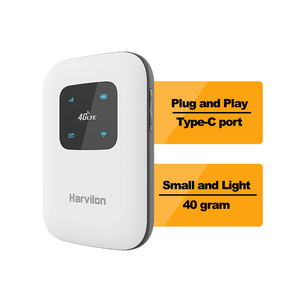 Harvilon xách tay LTE Router bỏ túi Router e-SIM Wifi 6 dịch vụ <span class=keywords><strong>Internet</strong></span> không dây <span class=keywords><strong>Internet</strong></span> toàn cầu EU Mỹ các điểm nóng - Product Image 1