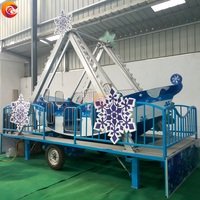 Service professionnel OEM et ODM manèges d'attractions pour enfants, mini bateau pirate portable pour enfants avec remorque
