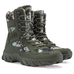 รองเท้าบูทแบบยุทธวิธีลายพราง Realtree รุ่น DF TSBSS AS33 เสริมความแข็งแรงบริเวณหัวและส้นเท้า เหมาะสำหรับงานภาคสนาม รองเท้าที่ใส่สบายสำหรับทุกวัน - Product Image 1