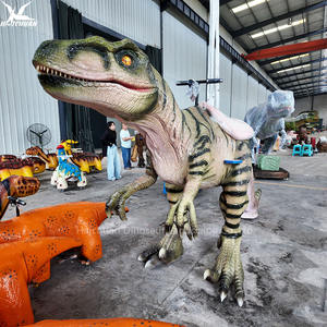 Haichuan Vélotricycle Dinosaure Animatronique Velociraptor Taille Réelle pour Centre Commercial Intérieur, <span class=keywords><strong>Parc</strong></span> d'Attractions, Enfants et Adultes - Product Image 5