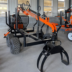 Forstanhänger mit manuellem Kran zum Bergen von Baumstämmen in bewaldeten oder abgelegenen Gebieten - Product Image 1