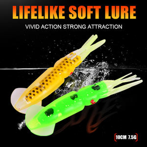 Appâts artificiels souples en forme de calmar et de pieuvre <span class=keywords><strong>pour</strong></span> la pêche au brochet et au bar - Appâts souples <span class=keywords><strong>pour</strong></span> la pêche en eau salée, appâts en PVC, appâts souples <span class=keywords><strong>pour</strong></span> la pêche - Product Image 1