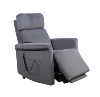 Fauteuil inclinable électrique en tissu avec poche latérale pour personnes âgées, mobilier de salon