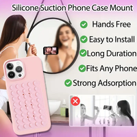 Soporte de teléfono con ventosa de silicona con adhesivo fuerte, agarre adhesivo manos libres impermeable para todos los teléfonos, accesorios para teléfonos móviles