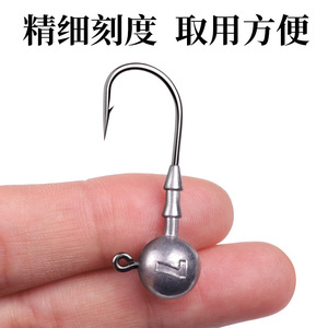 Triangular Jig Head Lure Hook 3.5g-14g Barbed Freshwater Fishing Bass Lure Hooks High Carbon Steel Lead Head Hook - Product Image 4