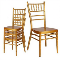 Chaise Chiavari en métal de haute qualité pour événements, vente en gros directe d'usine chinoise