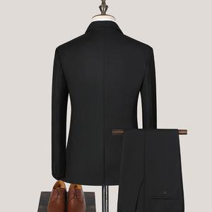 Traje <span class=keywords><strong>de</strong></span> Hombre Negro Personalizado <span class=keywords><strong>de</strong></span> China, Precio Más Bajo, Directo <span class=keywords><strong>de</strong></span> Fábrica, Traje Formal <span class=keywords><strong>de</strong></span> Negocios para Hombre, Traje <span class=keywords><strong>de</strong></span> Boda <span class=keywords><strong>de</strong></span> <span class=keywords><strong>Tres</strong></span> <span class=keywords><strong>Piezas</strong></span> para Hombre - Product Image 2