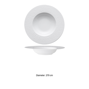 White Hammer Pasta Bowl Ø 27 cm Inner Ø 14 cm M1934 - Product Image 3
