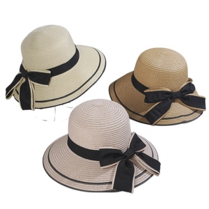 Womens Large Capacity Straw woven Tote with Hat Summer Beach Paper Straw Hat Shoulder Bag for Shopping Camping - Product Image 2