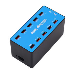 2026 सर्वश्रेष्ठ विक्रेता 100w 10 पोर्ट यूएसबी डेस्कटॉप चार्जर स्टेशन स्मार्ट फोन चार्जिंग इलेक्ट्रिक 10 पोर्ट यूएसबी चार्जर - Product Image 4