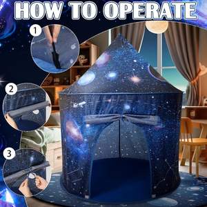 Tente pour enfants Star, portable, pliable, pour jouer à l'intérieur et à l'extérieur, jouet, château de <span class=keywords><strong>princesse</strong></span>, tente de jeu pour enfants - Product Image 3