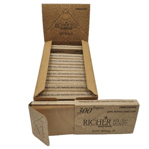 Custom Bulk <b>Rolling</b> Paper Display <b>Box</b> Unbleached Hemp Pre-Roll Cones Simple Style Slow-Burning Lighters for Smoking Accessories - Product Image 6