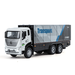 1/32 스케일 풀 백 엔지니어링 운송 차량 컬렉션 모델 합금 다이 캐스트 대형 트럭 모델 다이 캐스트 트럭 장난감 - Product Image 6